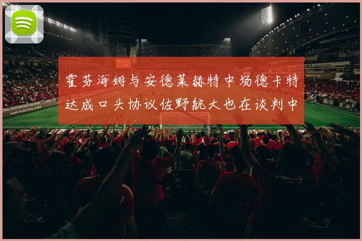 霍芬海姆与安德莱赫特中场德卡特达成口头协议佐野航大也在谈判中